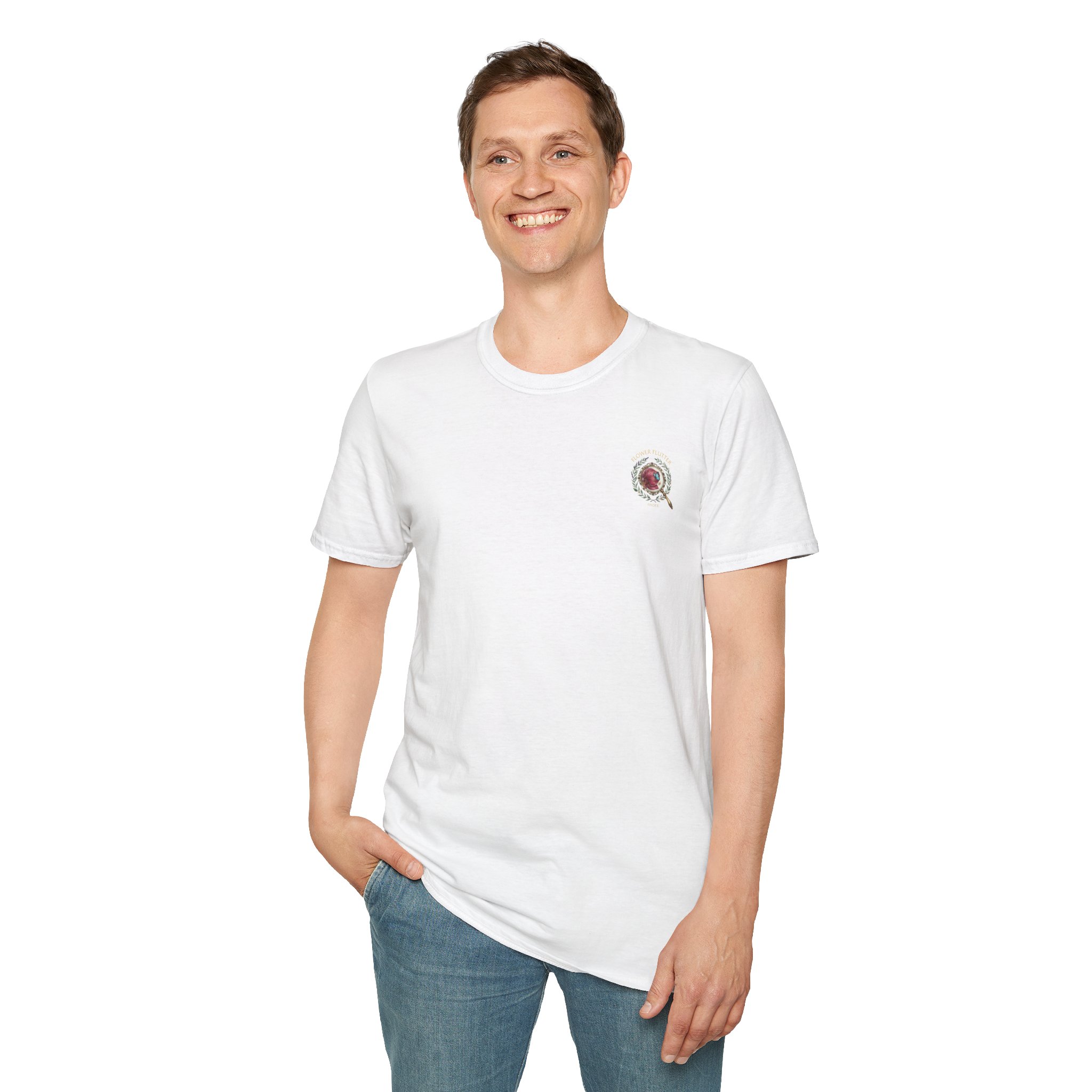 FLOWER FLUTTER FINDER T-shirt — Premium Tee - Image 15