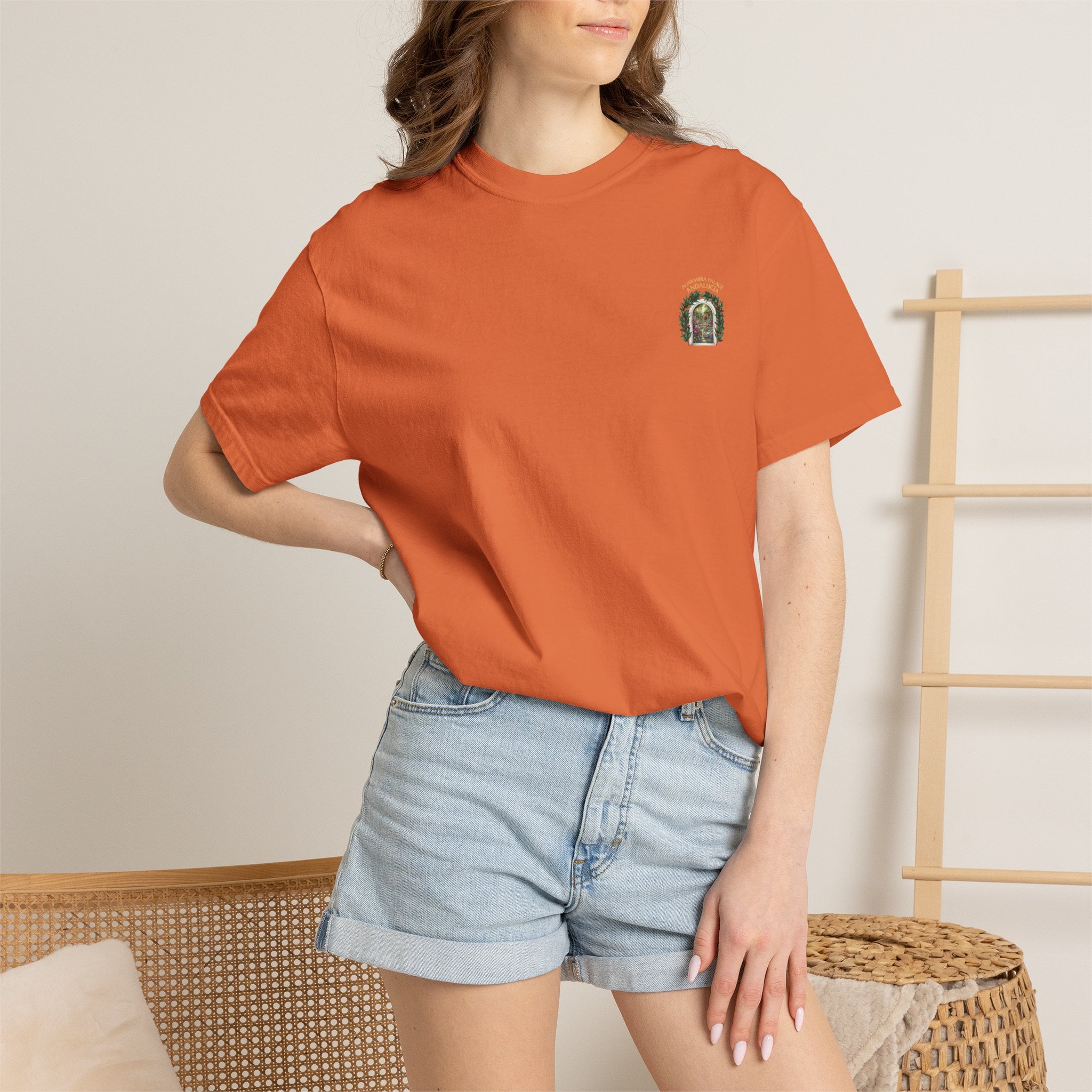 ALHAMBRA PALACE ANDALUCIA T‑Shirt — Vintage Floral Arch Travel Tee - Image 25