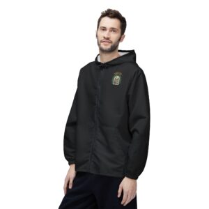 ALHAMBRA PALACE BLACK EDITION Garden Window Windbreaker Jacket — Floral Scenic