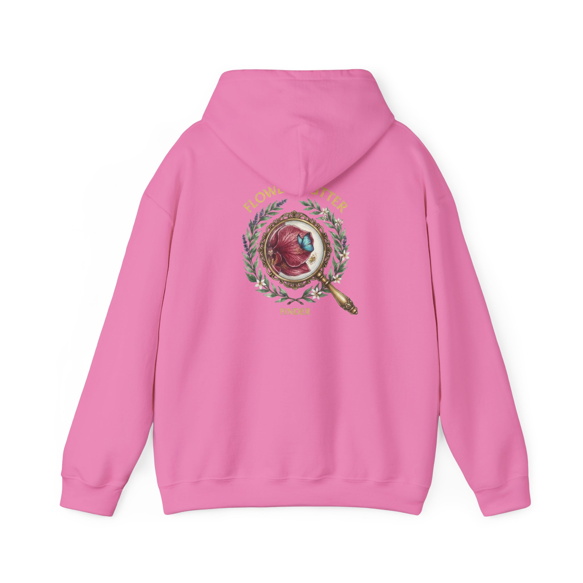 FLOWER FLUTTER FINDER COLLECTION HOODIE — Unisex Classic Pullover Hoodie - Image 59