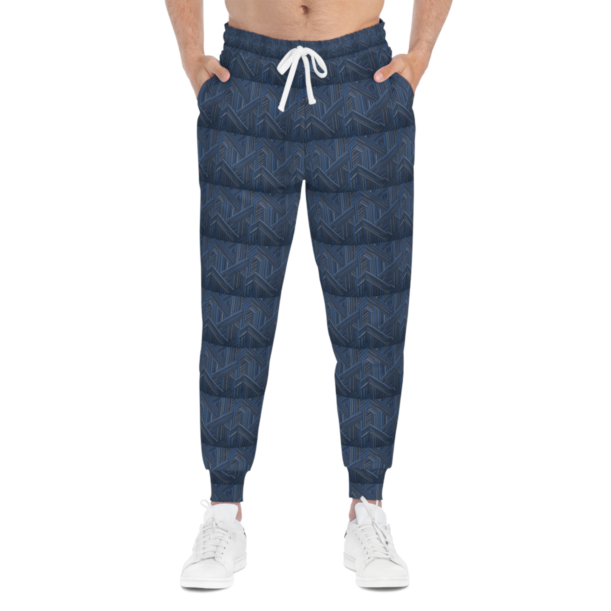 Archishop Abstract Geometric Pattern Athletic Joggers - Image 4