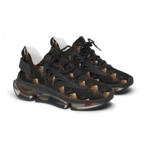 Archishop Matrix - Women's Abstract Brown Mesh Sneakers