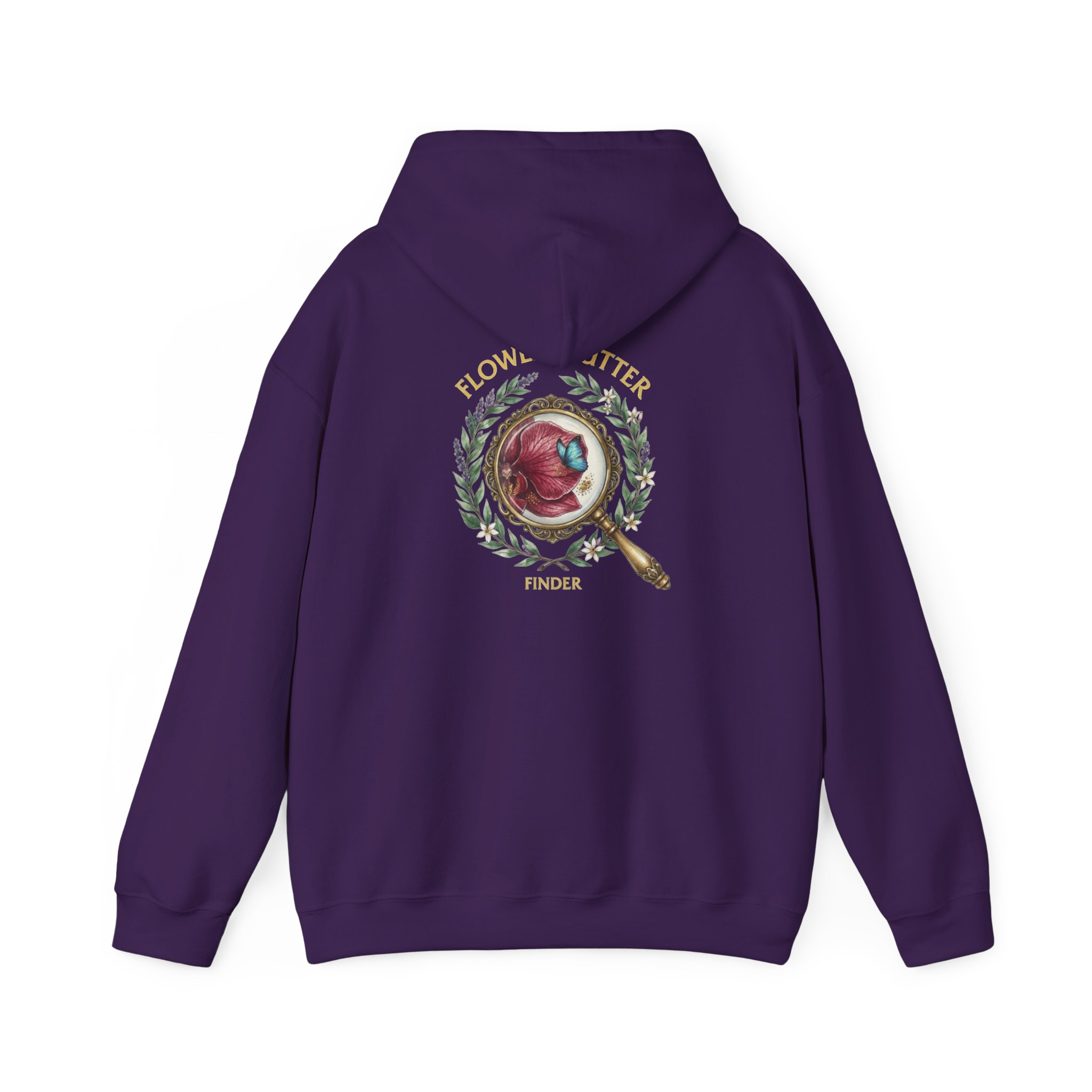 FLOWER FLUTTER FINDER COLLECTION HOODIE — Unisex Classic Pullover Hoodie - Image 51