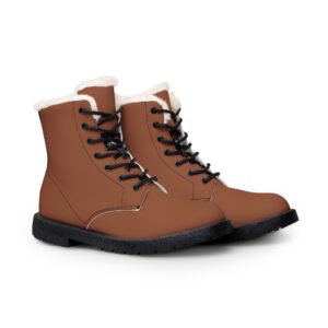 Women's Brown Fur-Lined Boots | Archishop Co