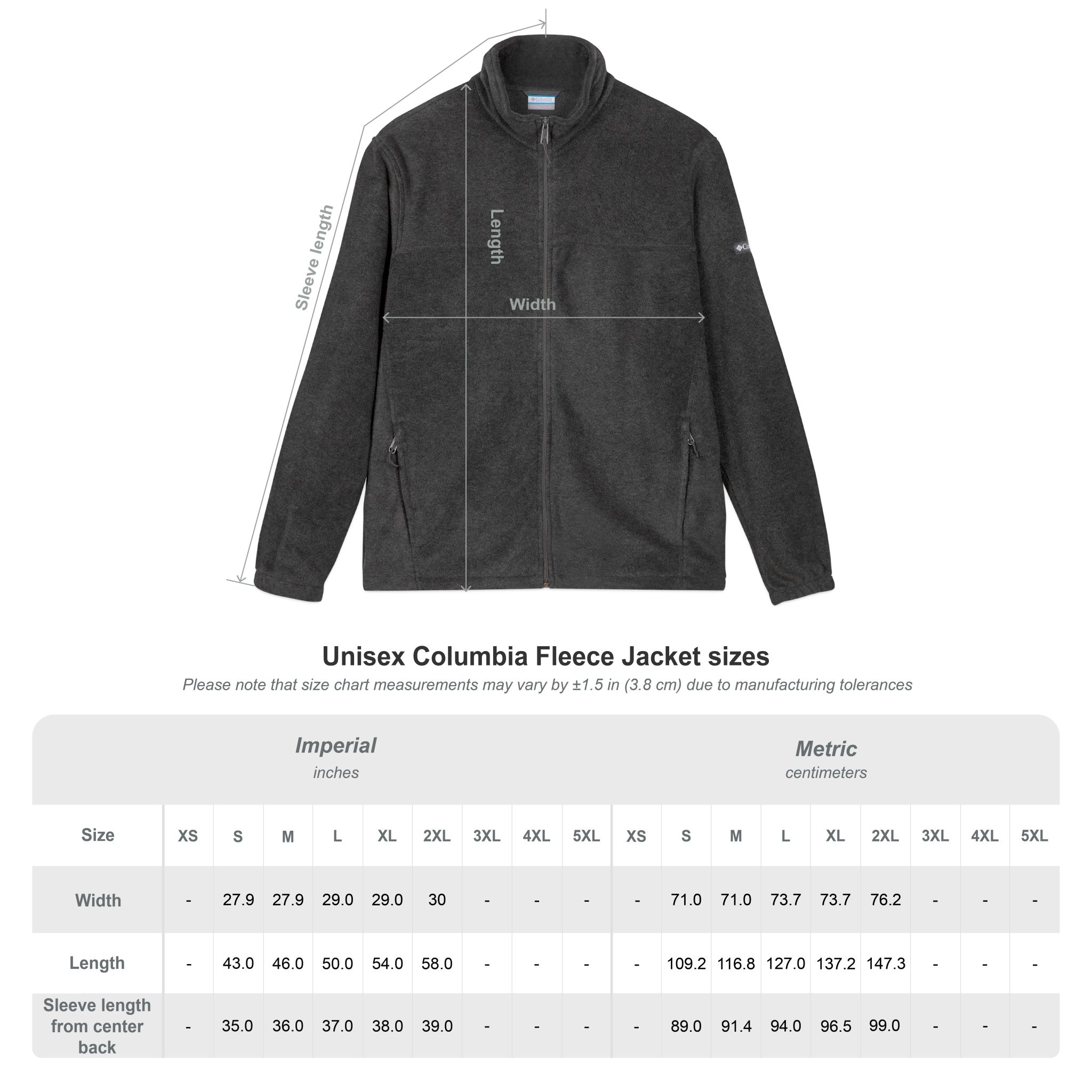 Embroidered Columbia Fleece Jacket | Archishop Design - Image 18