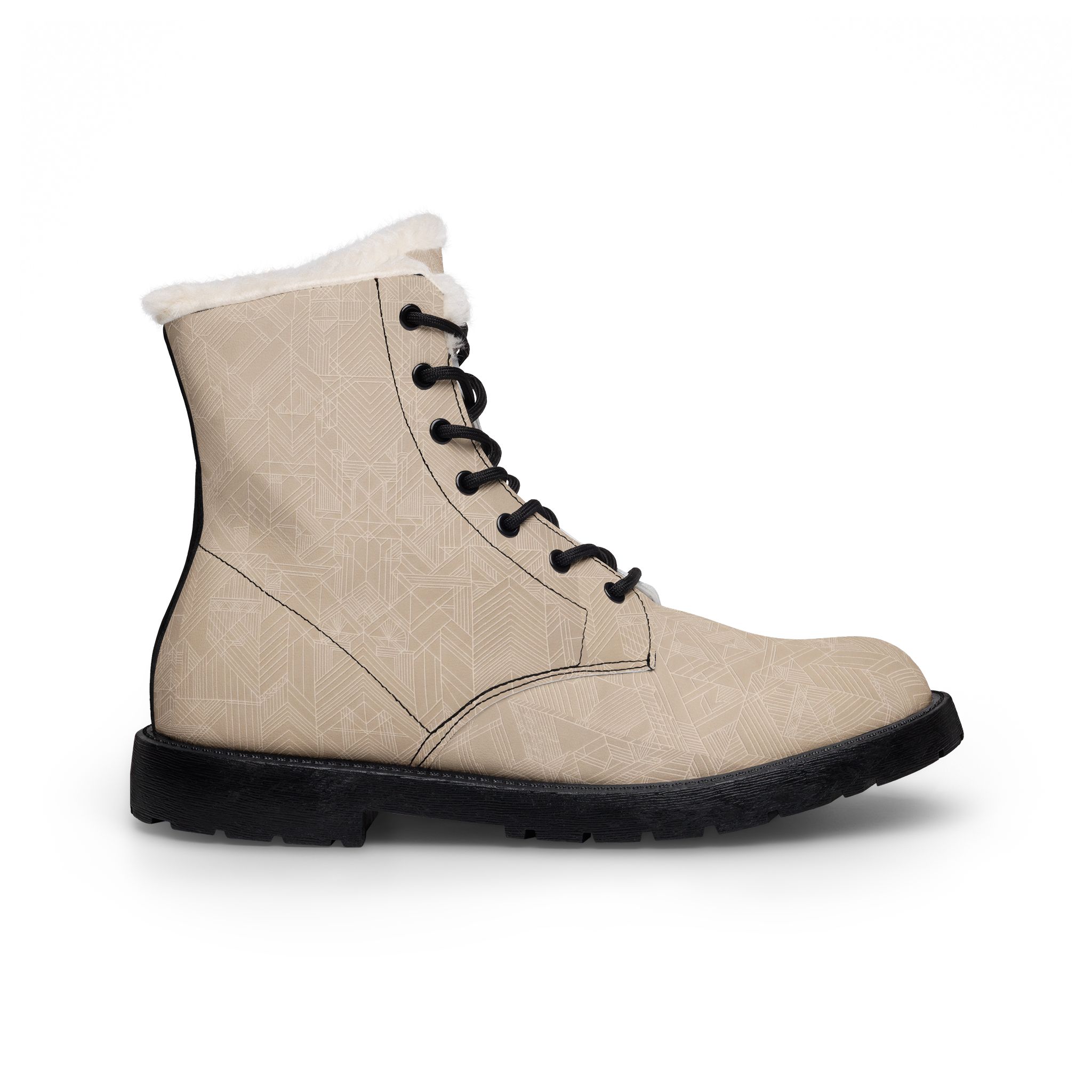 Women's Essential Beige Fur-Lined Boots - Image 5
