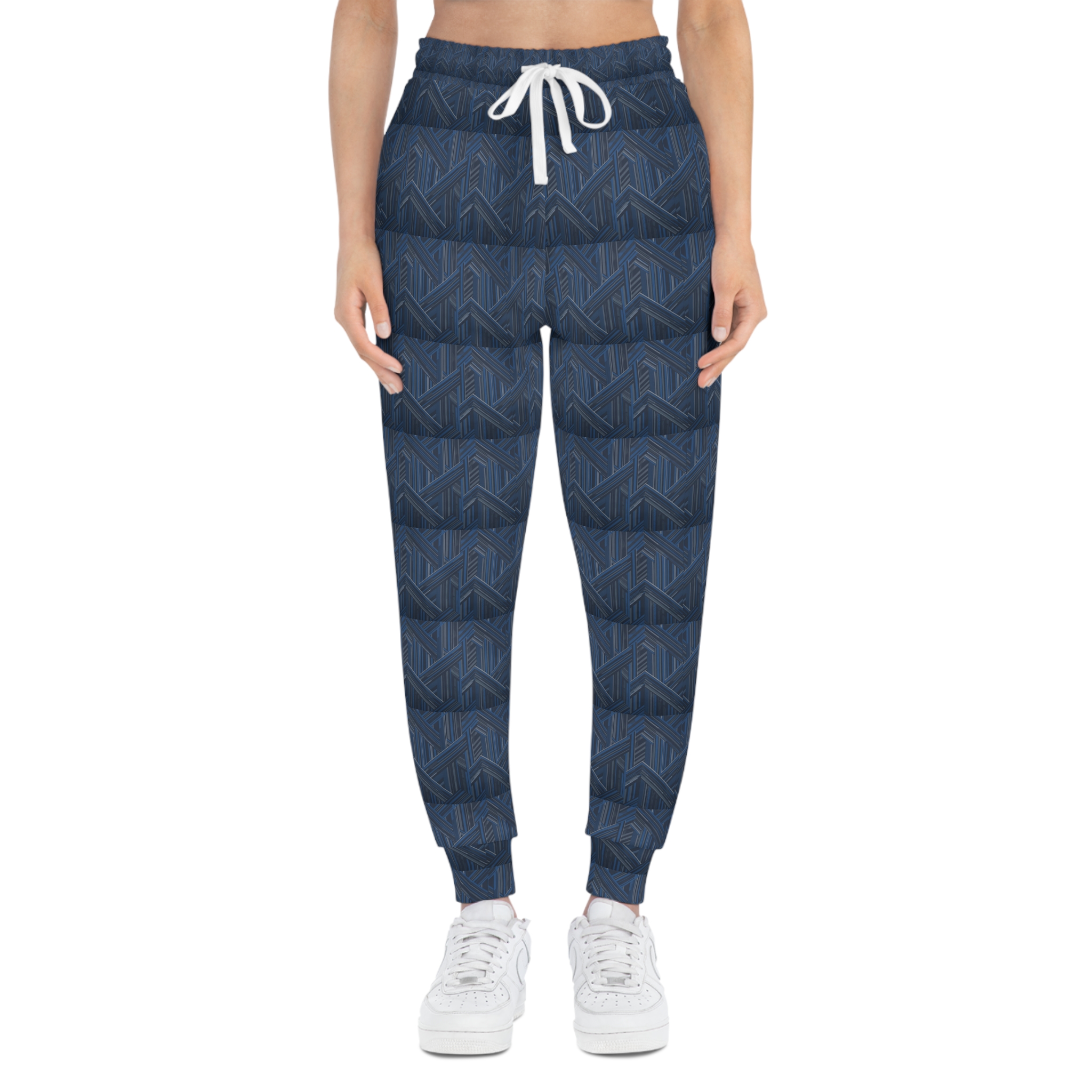 Archishop Abstract Geometric Pattern Athletic Joggers
