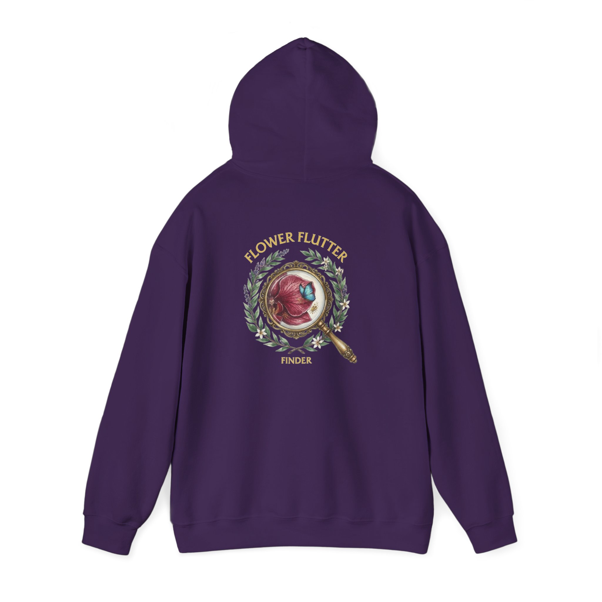 FLOWER FLUTTER FINDER COLLECTION HOODIE — Unisex Classic Pullover Hoodie - Image 52
