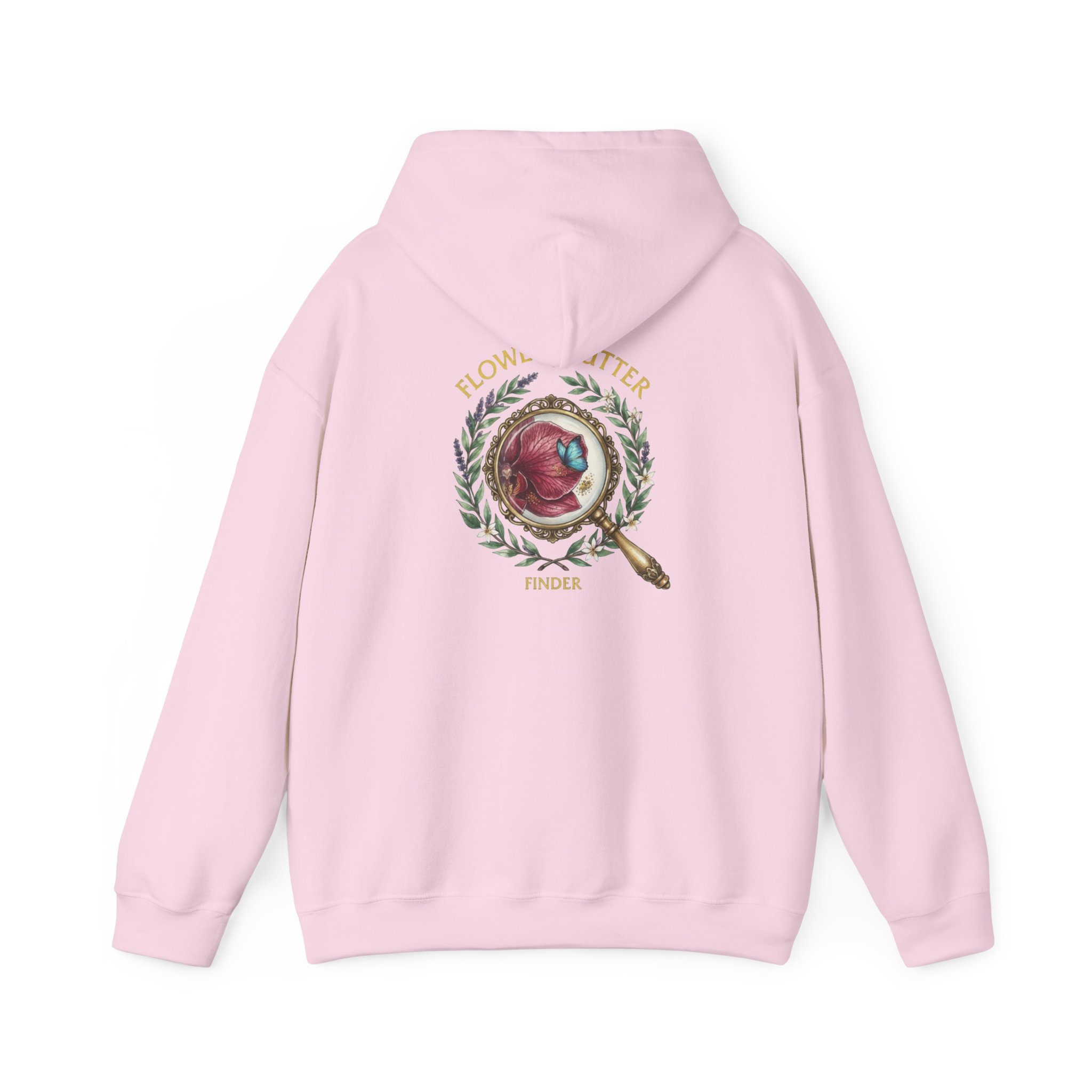 FLOWER FLUTTER FINDER COLLECTION HOODIE — Unisex Classic Pullover Hoodie - Image 55