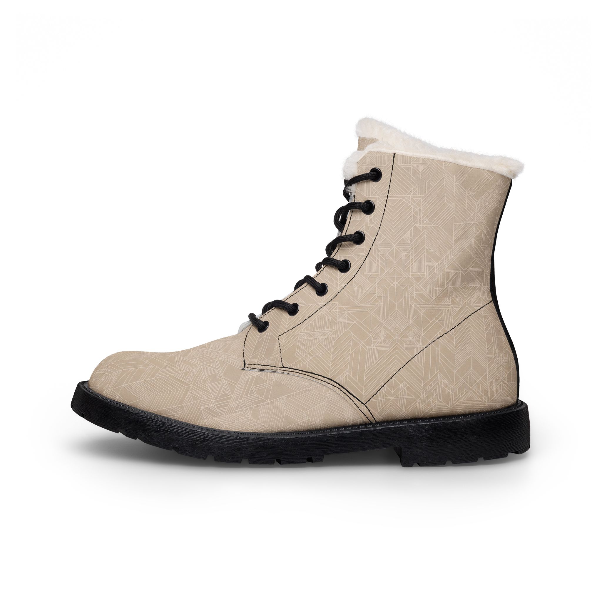 Women's Essential Beige Fur-Lined Boots - Image 2